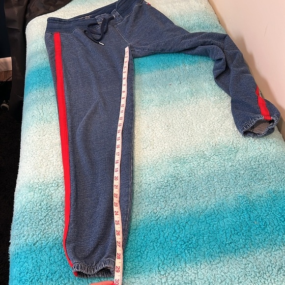 🔥Tommy Hilfiger Blue Joggers with Red Stripe🔥 - Picture 6 of 7